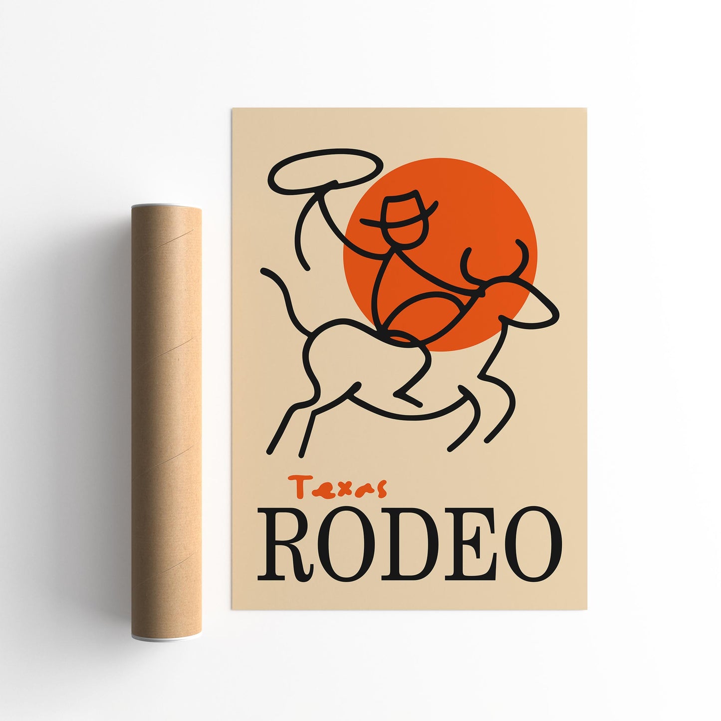 Texas Rodeo Wall Art Print