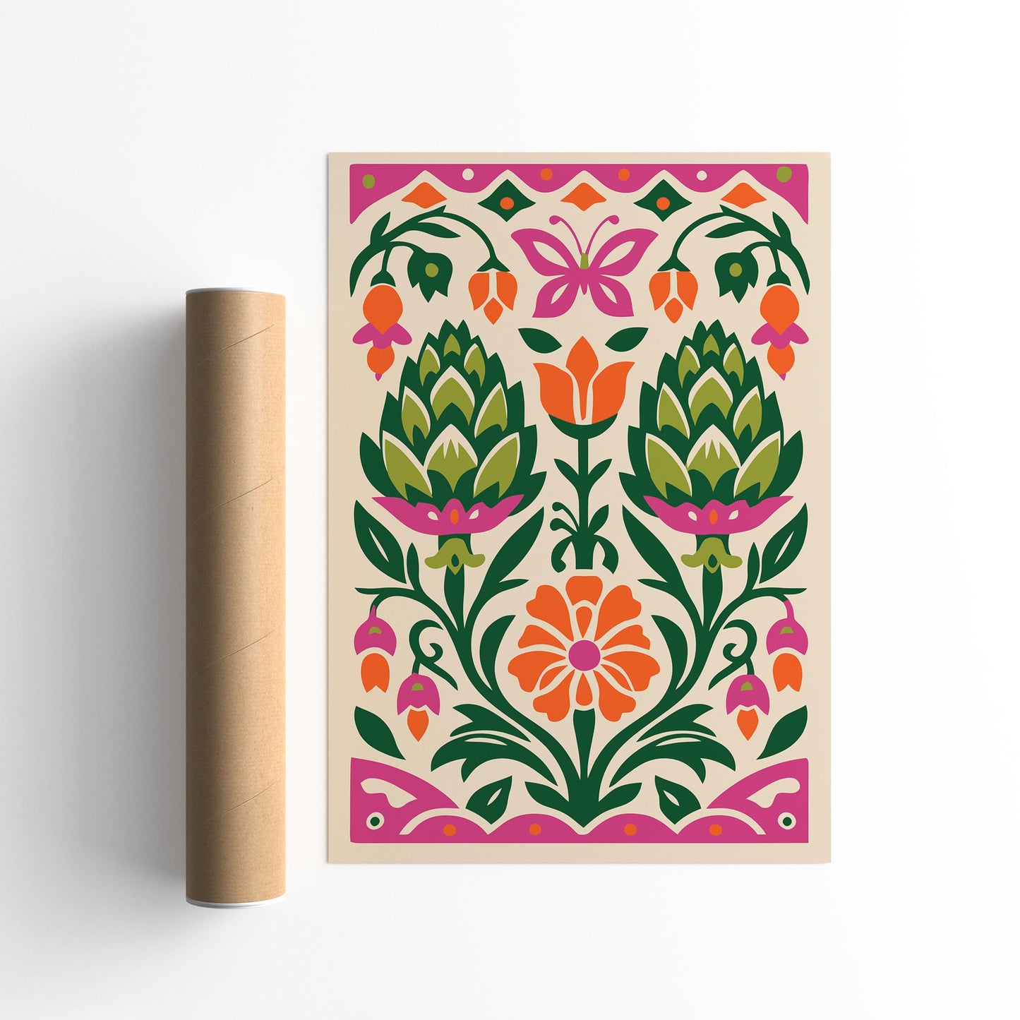 Mexican Nature Poster – Colorful Wall Art
