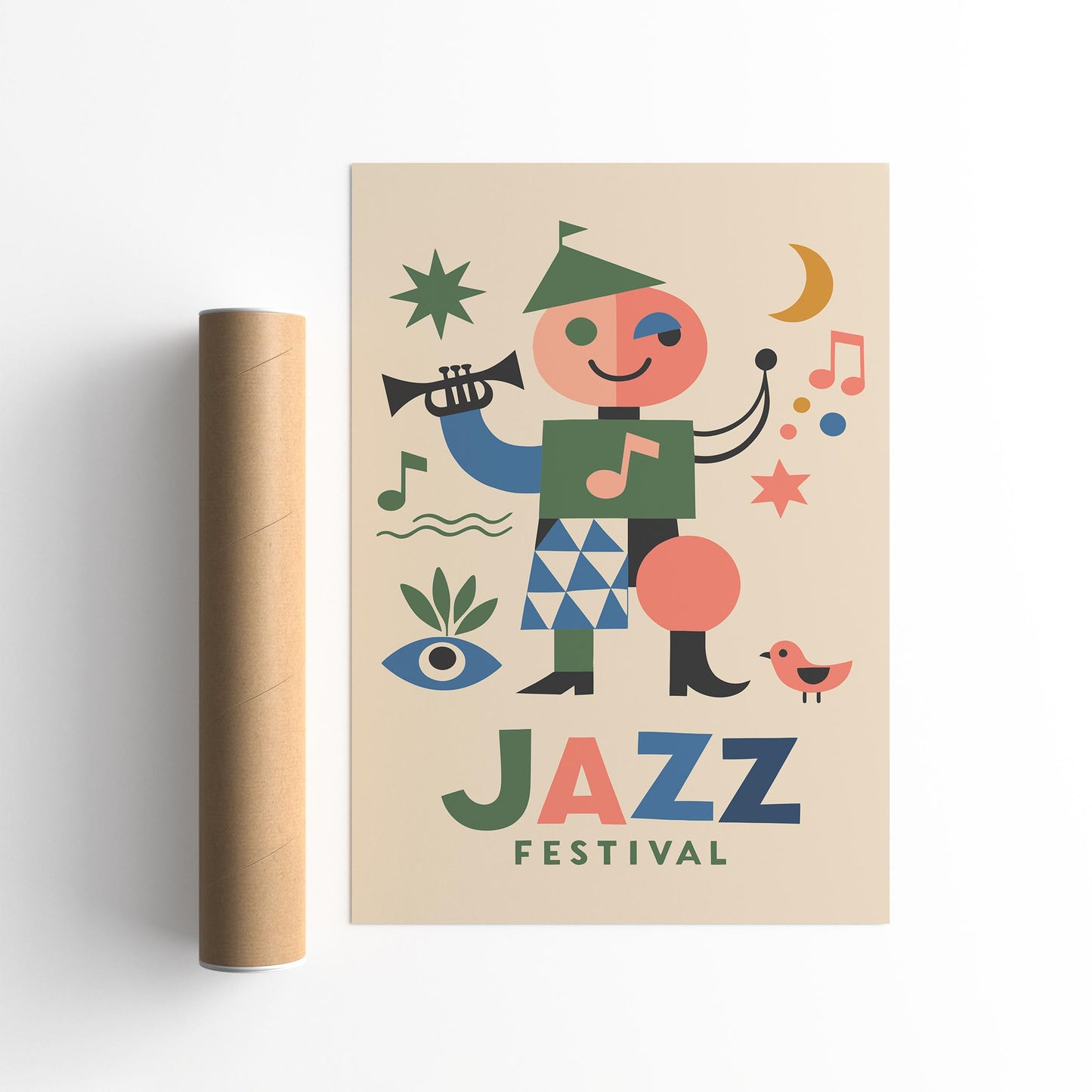 Retro Jazz Festival Music Poster