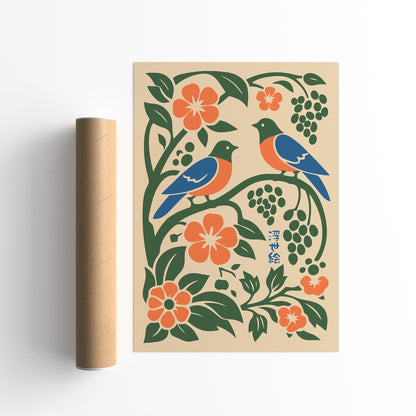 Japanese Garden Poster – Botanical Wall Art