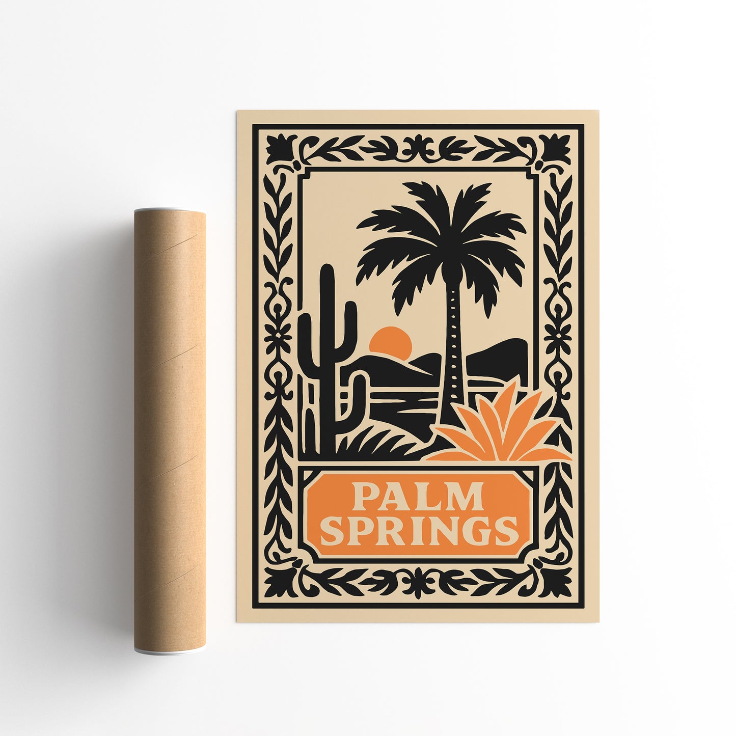 Palm Springs Travel Art Print - Landscape Wall Art Poster