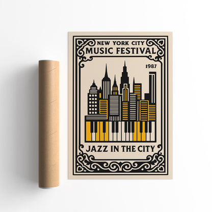 Jazz in the City NYC Poster