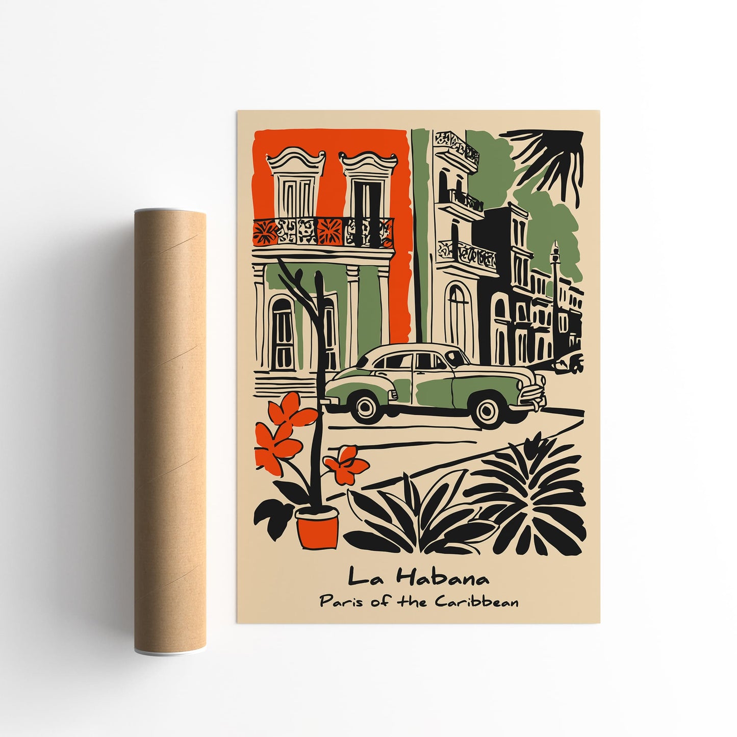 La Habana Cuba Poster - Eclectic Travel Wall Art