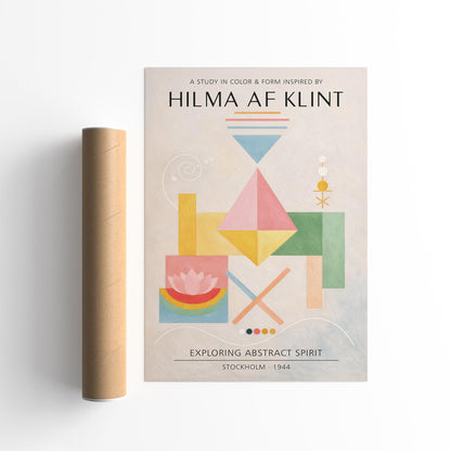 Hilma Af Klint inspired Exihibition Poster Print