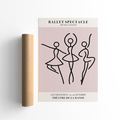 Ballet Spectacle Poster Dance Music Print