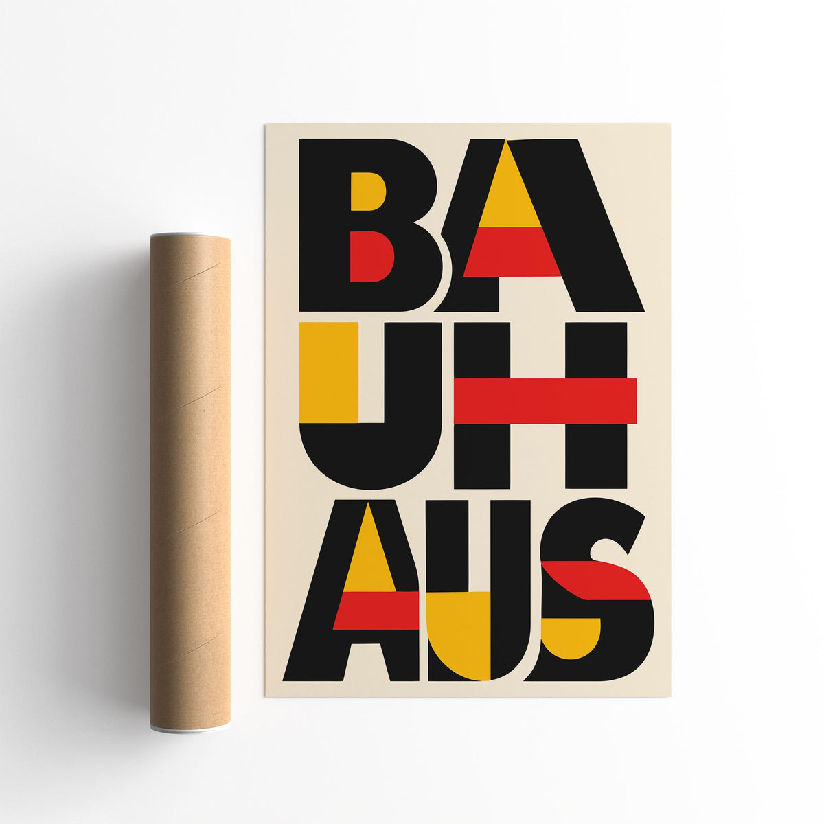 Bauhaus Modern Typography Art Poster