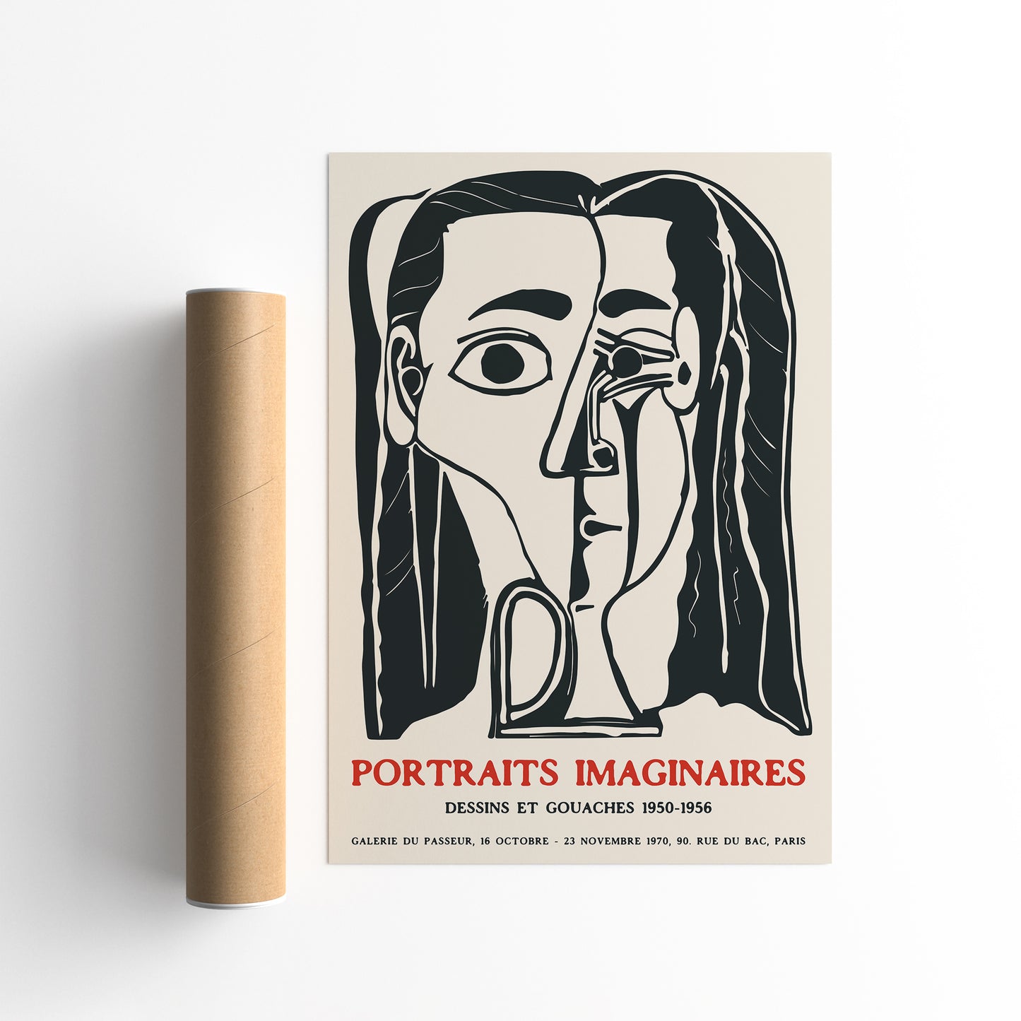 Portraits Imaginaires, Picasso Cubism Poster