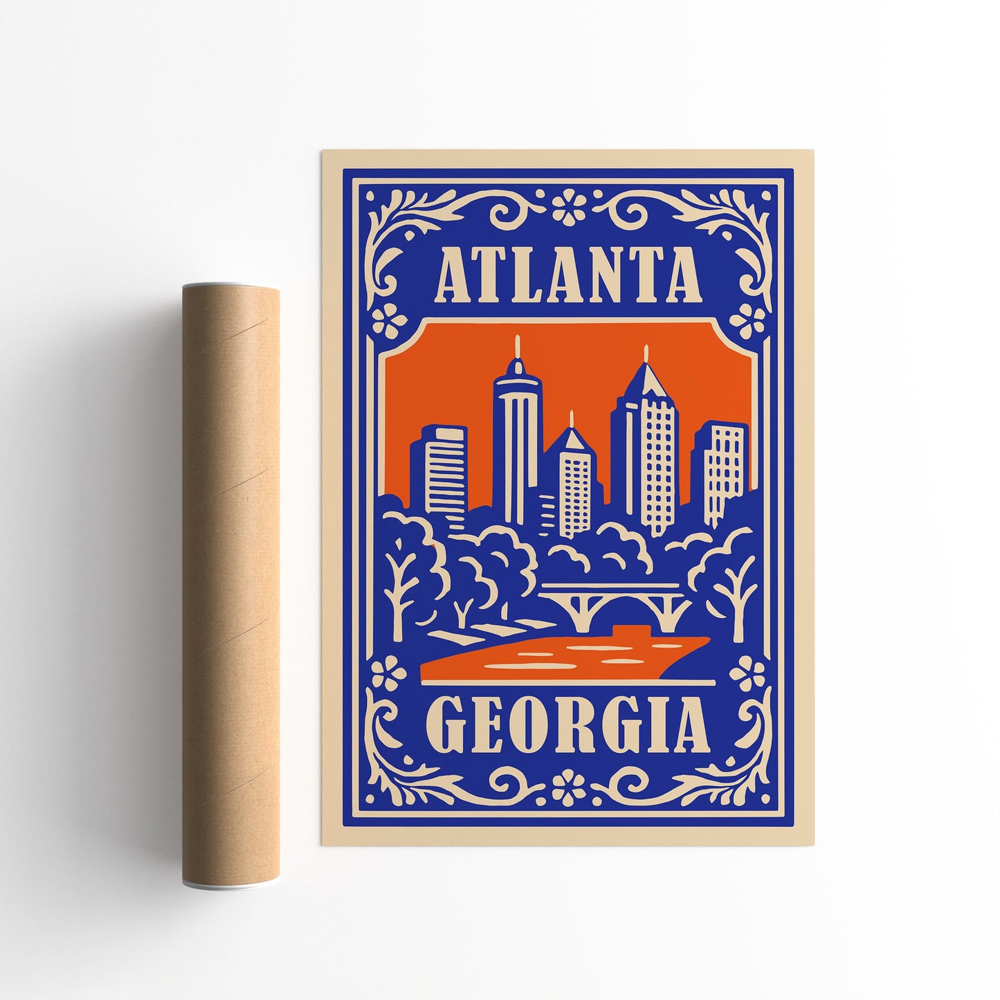 Atlanta Georgia Poster - Georgia Cityscape Wall Art
