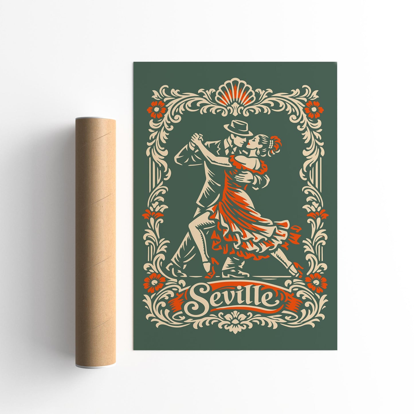 Seville City of Tango Poster Print