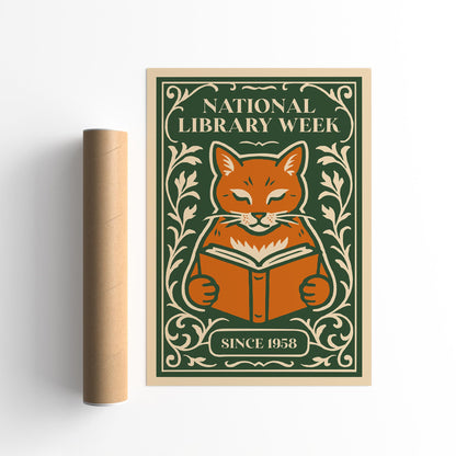 National Library Week Since 1958 Poster