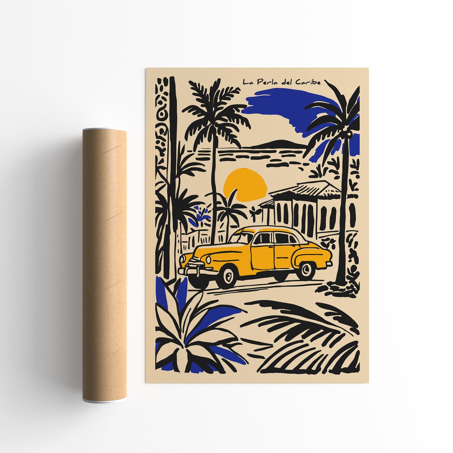 La Perla del Caribe Poster - Caribbean Travel Print