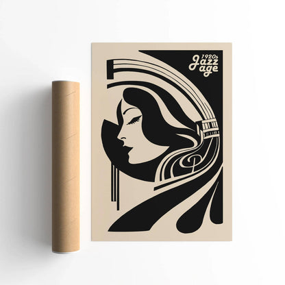 Jazz Age 1920 Music Elegant Art Print