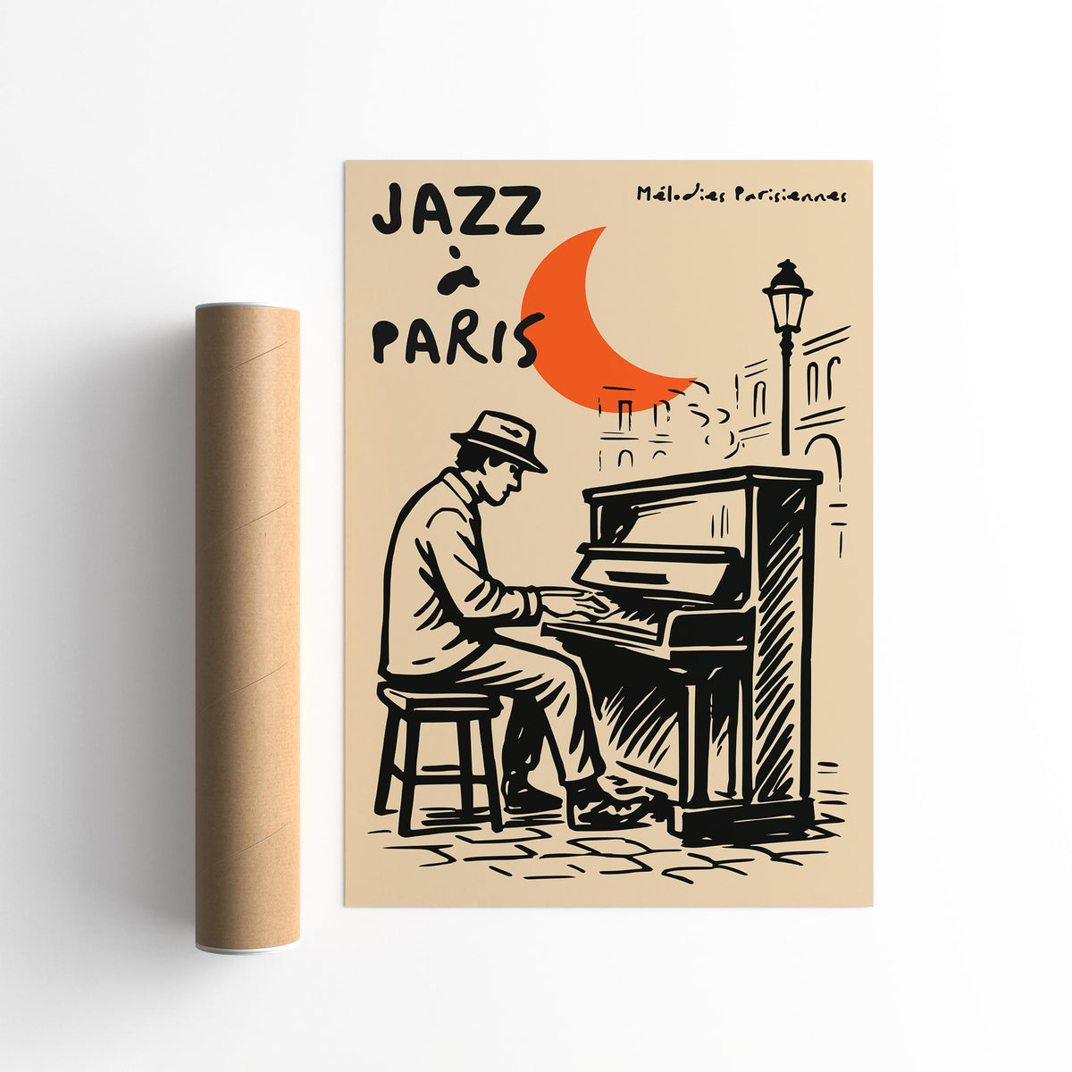 Jazz à Paris Vintage Music Poster