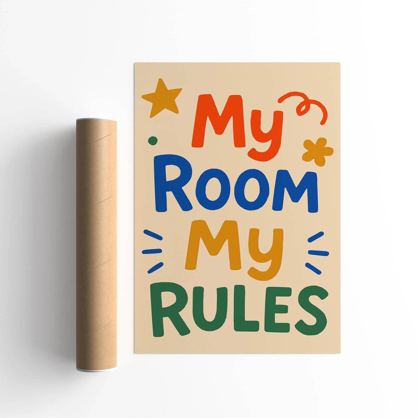 My Room My Rules Quote Poster