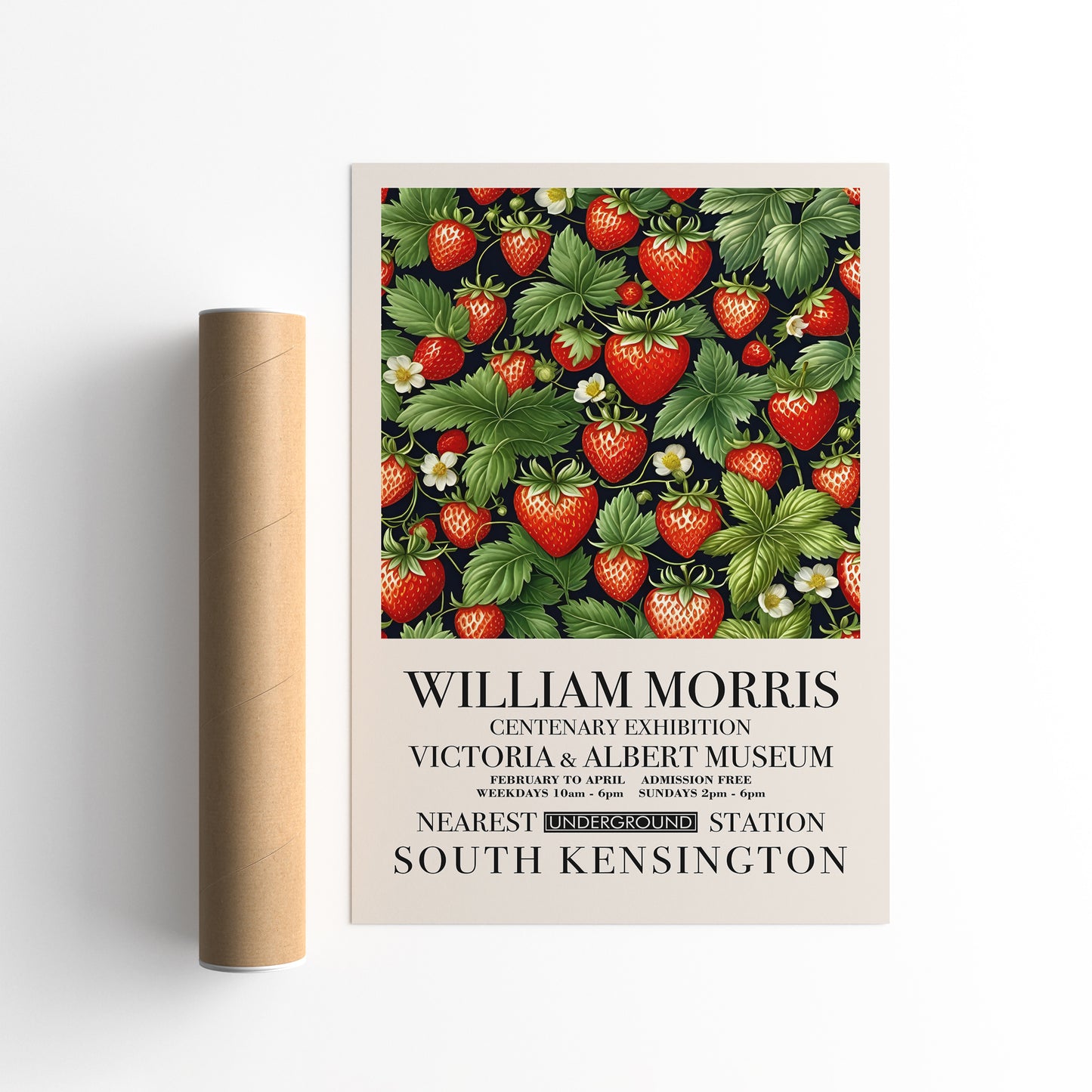 William Morris Strawberries Poster