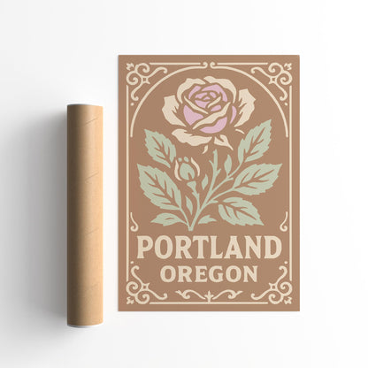 Portland Oregon Travel Poster