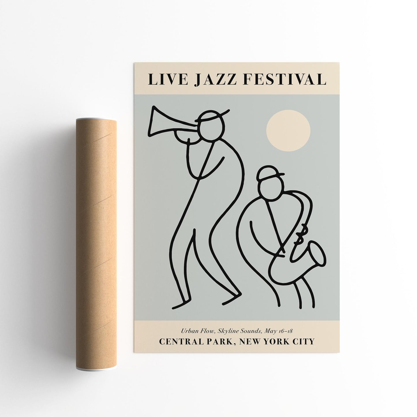 Live Jazz Festival, Central Park NYC Poster Print