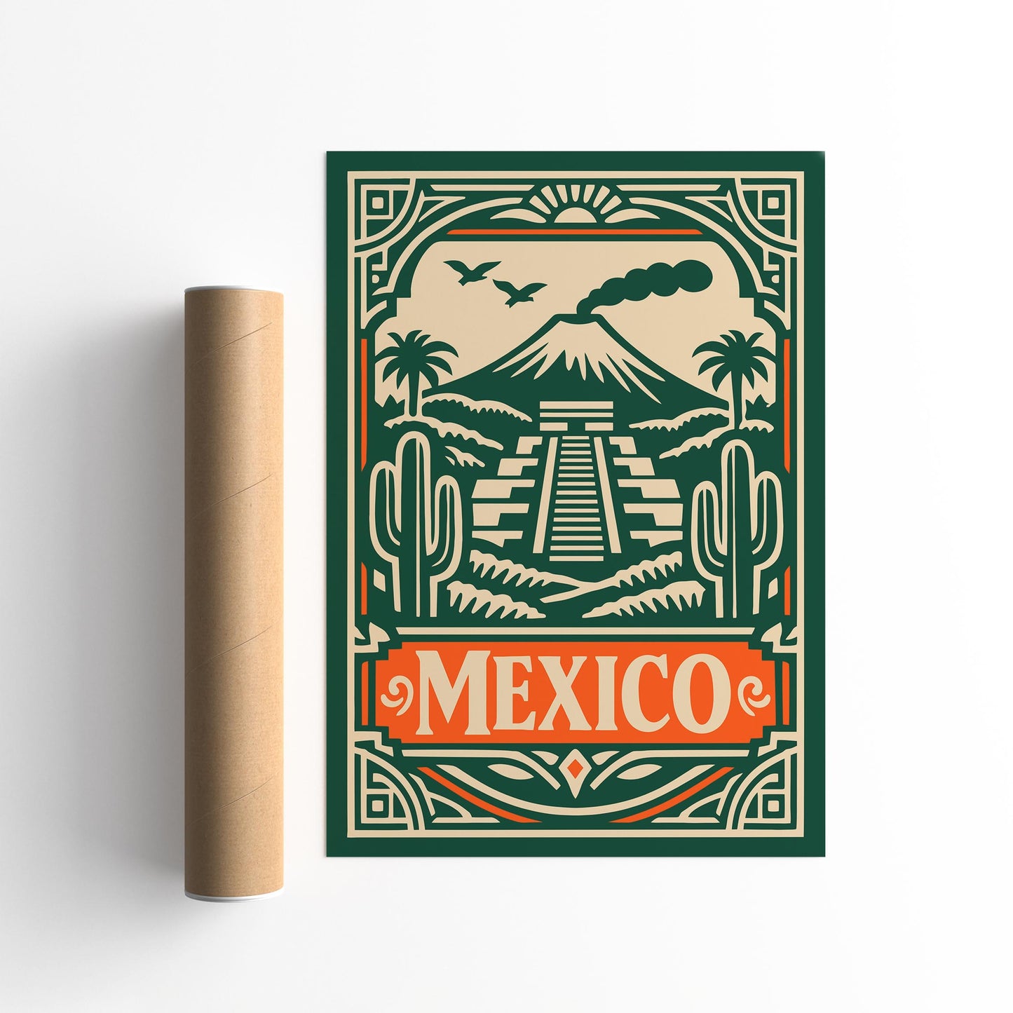 Mexico Travel Poster 2026 – Mexico Wall Art