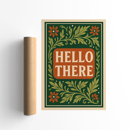 Hello There Poster – Entryway Wall Art
