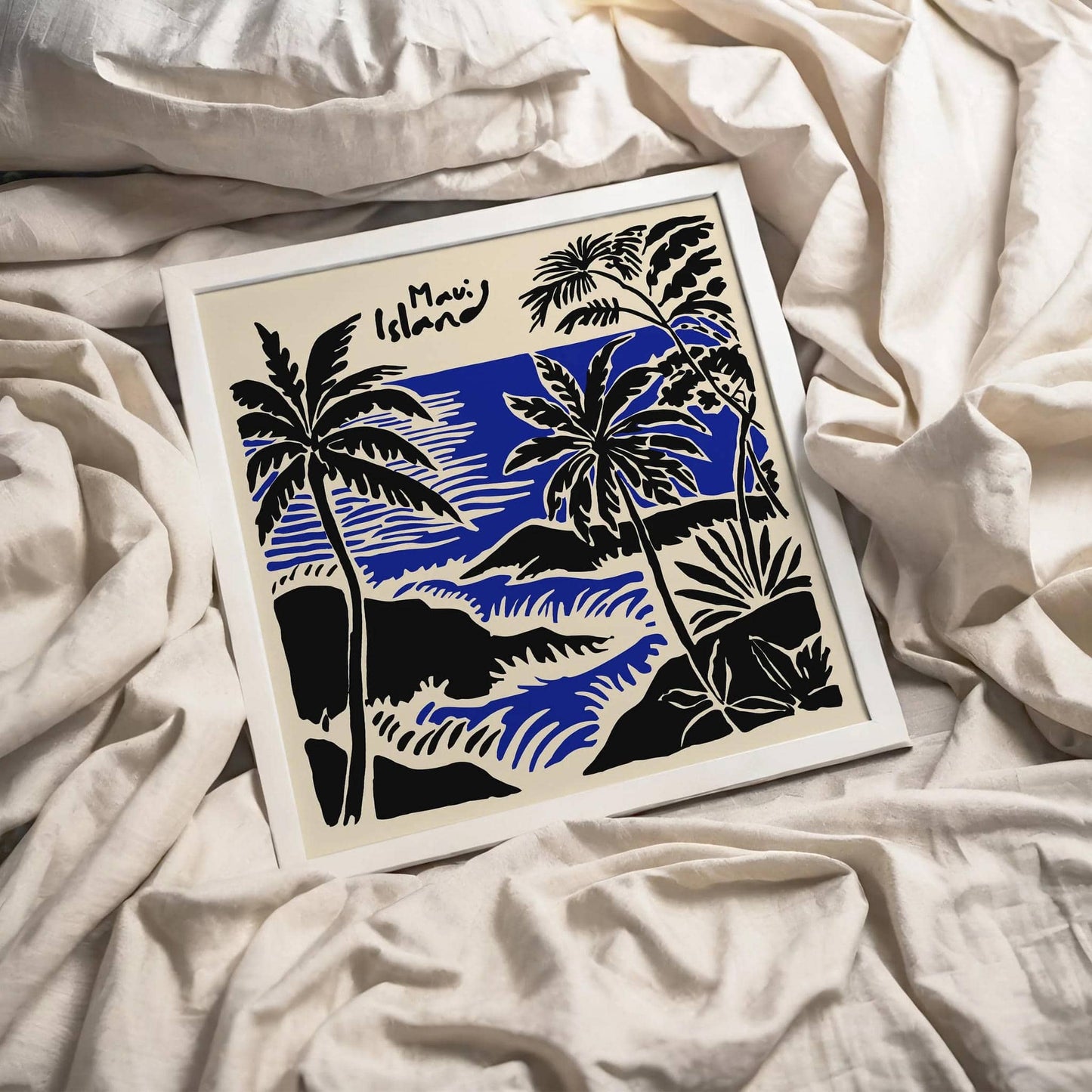 Maui Island Travel Art Print – Square Wall Decor