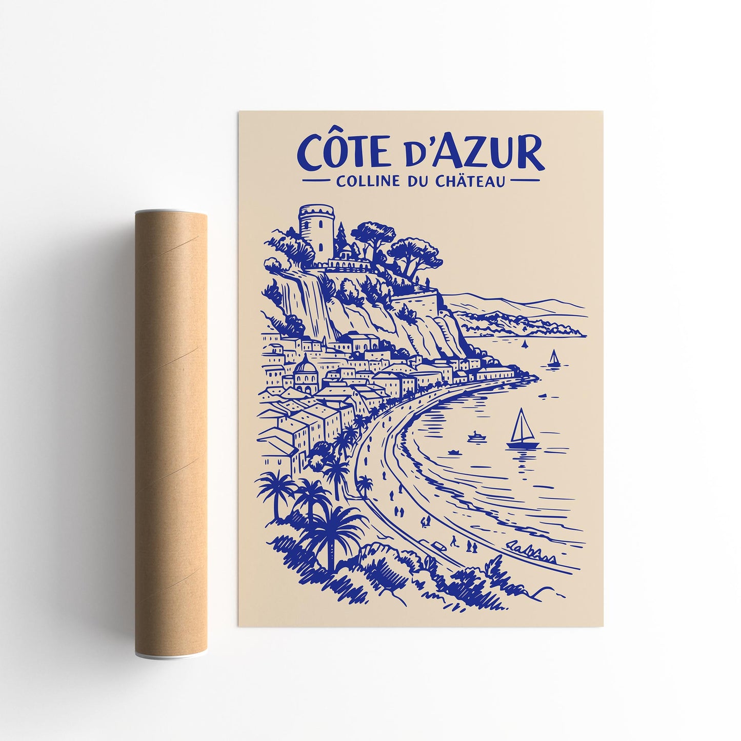 Colline du Château Côte d’Azur Poster
