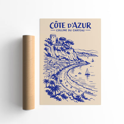 Colline du Château Côte d’Azur Poster