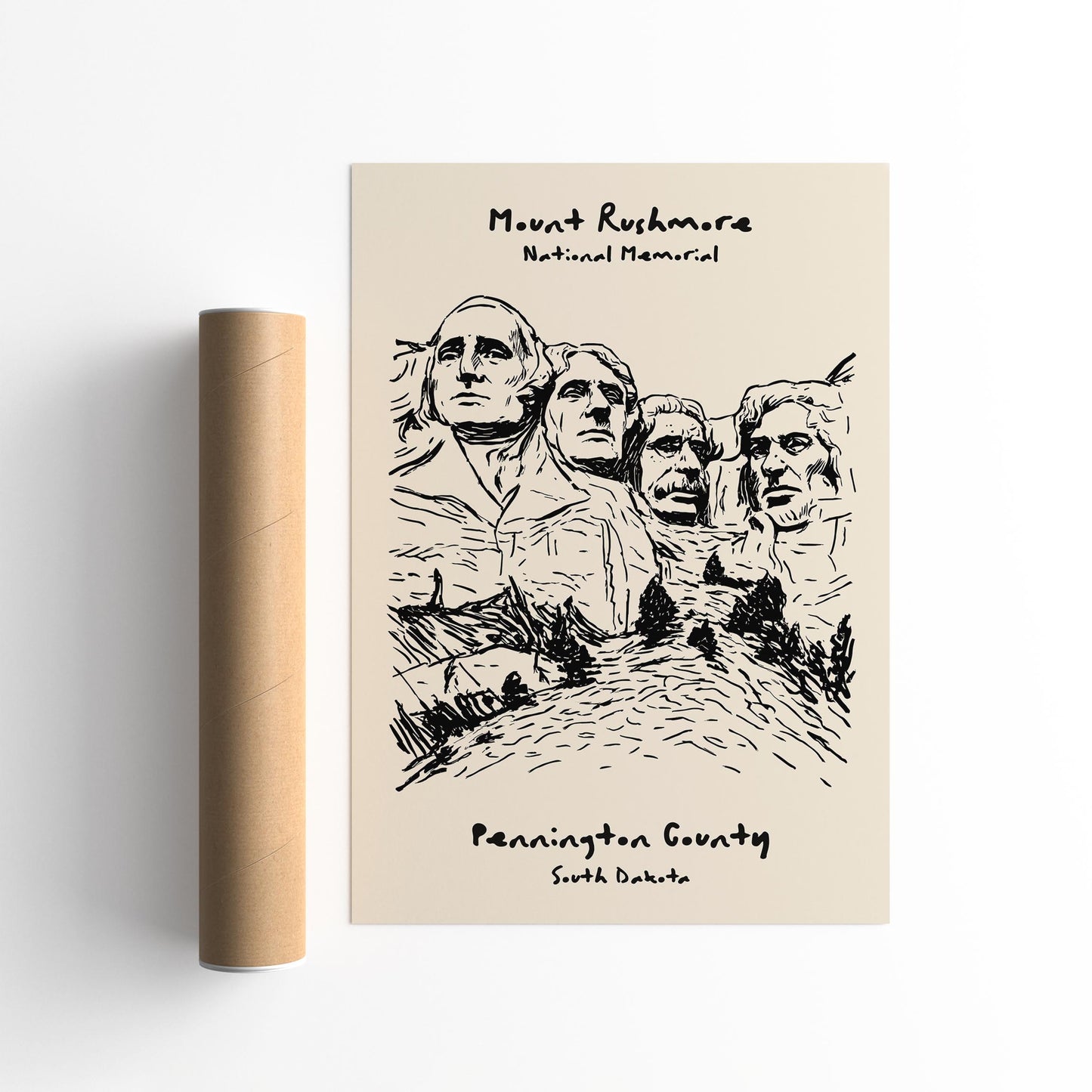 Mount Rushmore National Memorial Poster