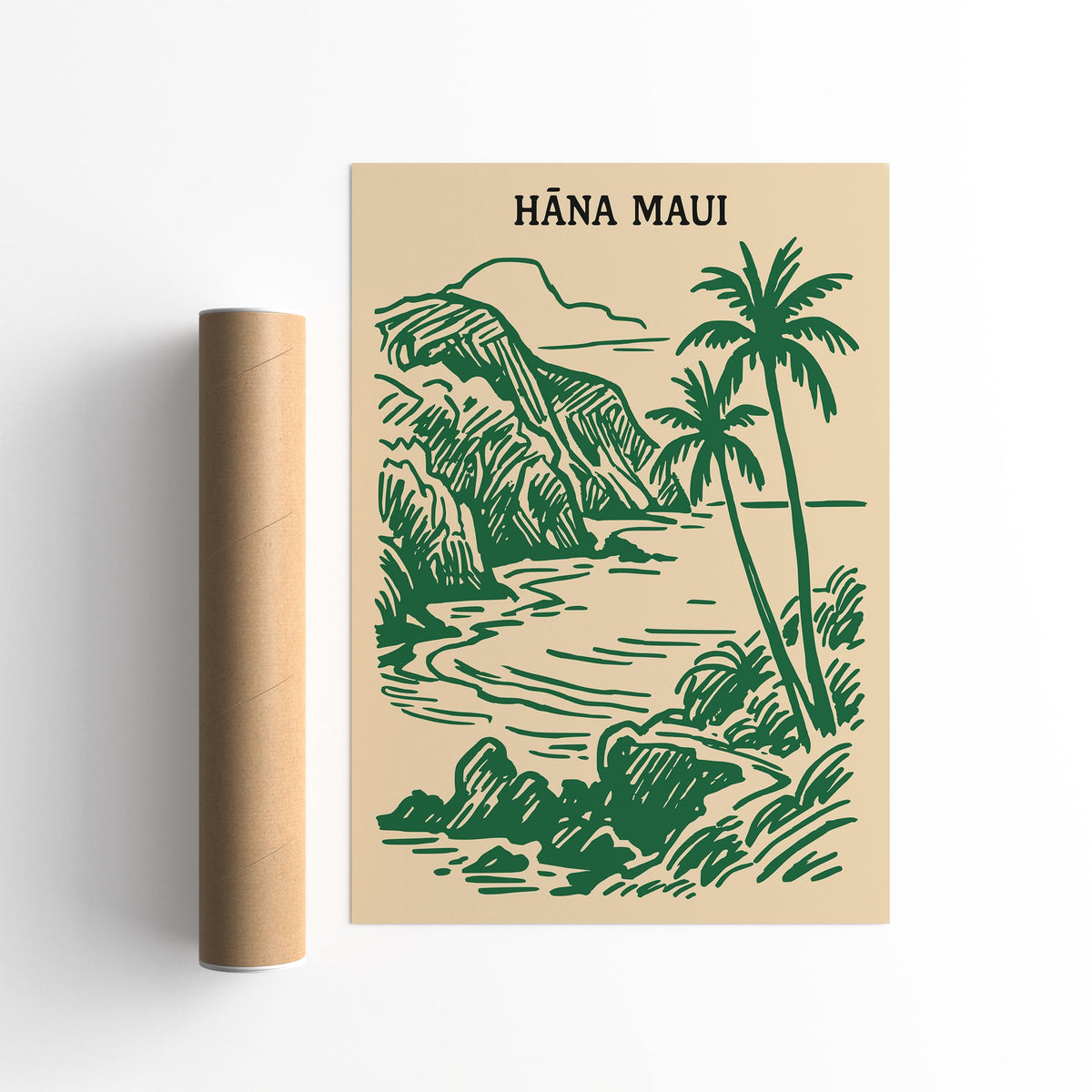 Hana Maui Hawaii Travel Poster