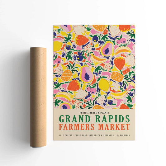 Grand Rapids Farmers Market Poster - HypeSheriff