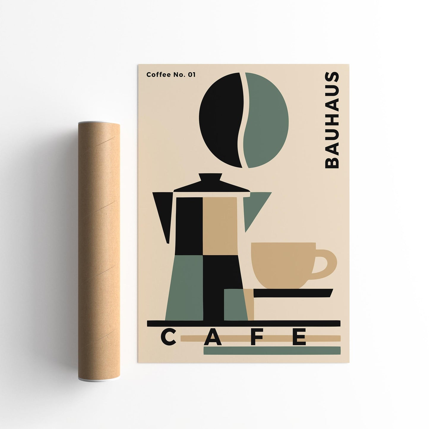 Bauhaus Cafe Exhibition Poster – Modern Art Wall Print