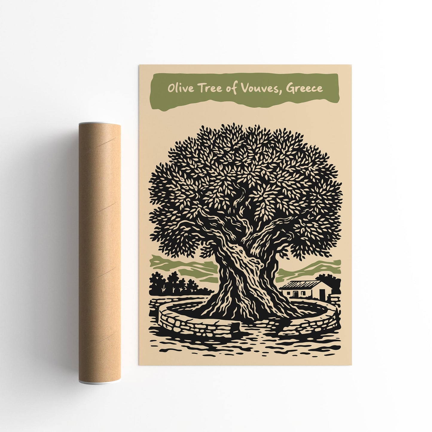 Olive Tree of Vouves Poster