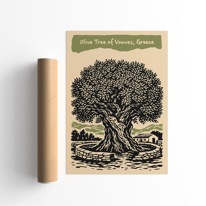 Olive Tree of Vouves Poster