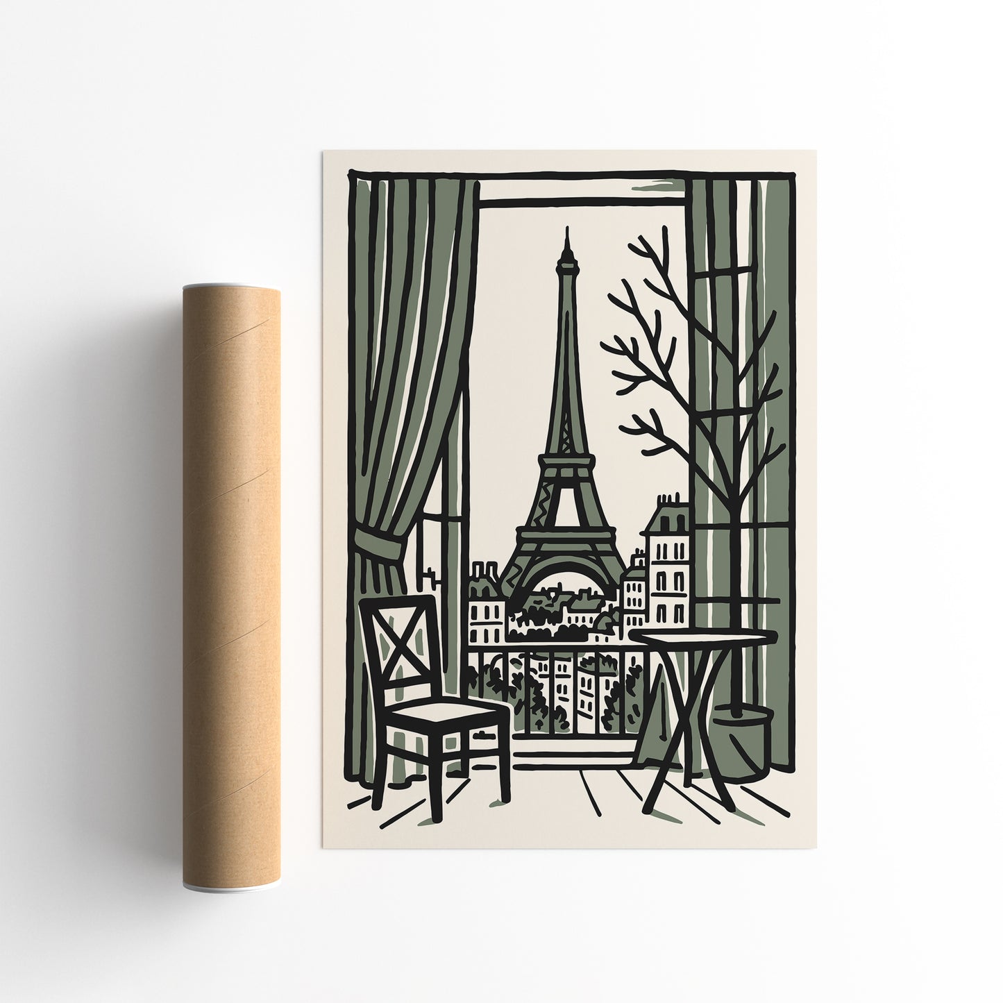 Paris Travel Poster - France Vintage Wall Art Print