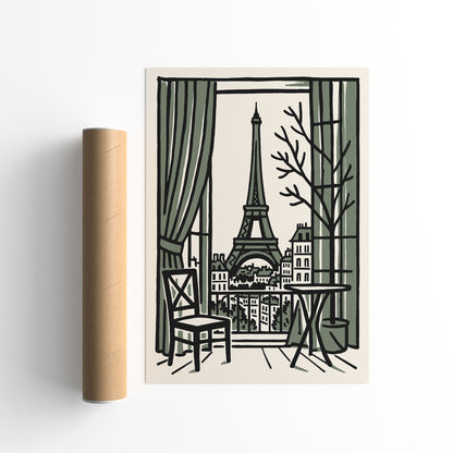 Paris Travel Poster - France Vintage Wall Art Print