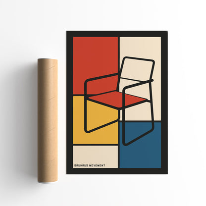 Bauhaus Movement Chair Poster