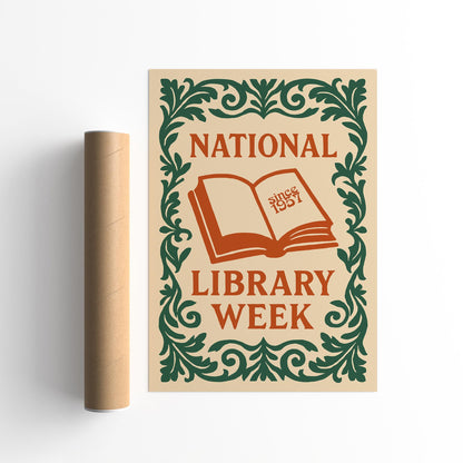 National Library Week Vintage Poster