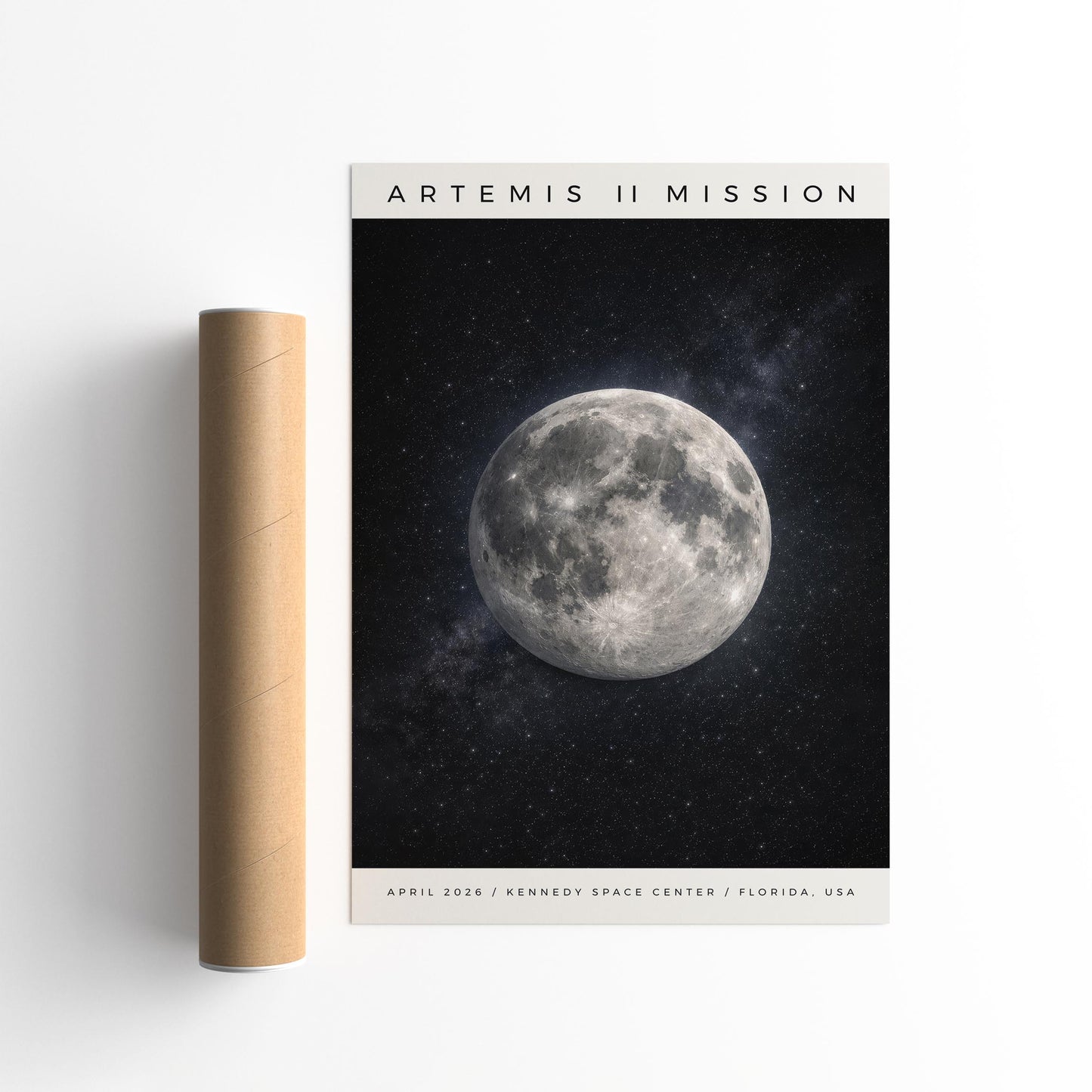 Artemis II Mission Poster, Space Travel Wall Art