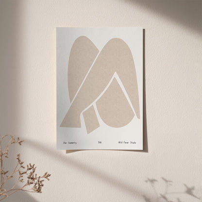 Her Geometry Wall Art - Abstract Modern Scandinavian Poster