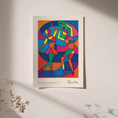 Paul Klee Colorful Dancers Art Print