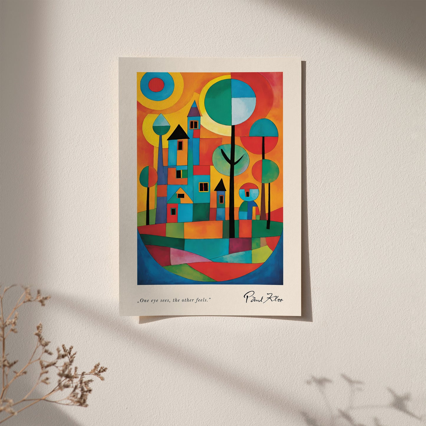 Magic Garden Colorful Paul Klee Poster