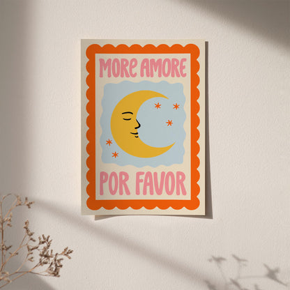 More Amore Por Favor Moon Poster