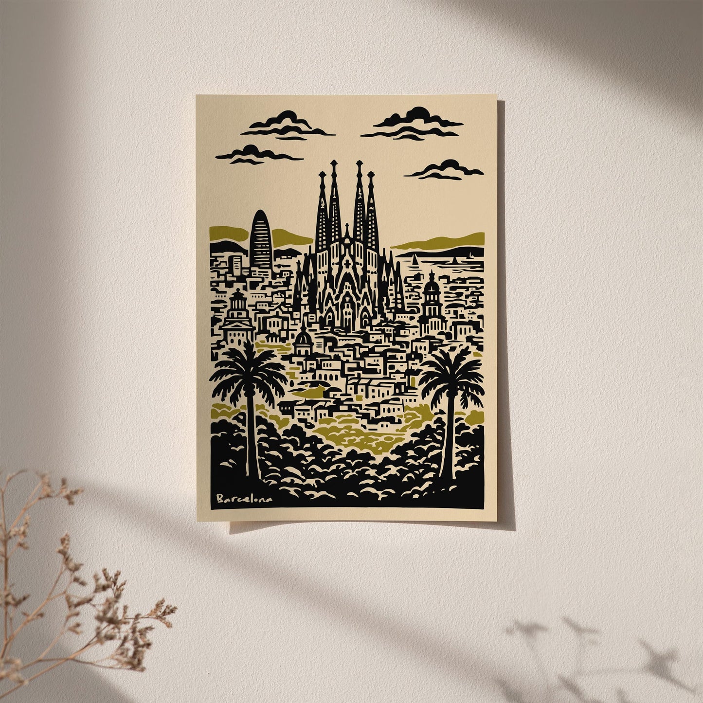 Barcelona Travel Poster