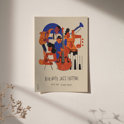 Blue Note Jazz Festival Poster Reprint