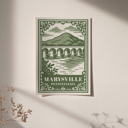 Marysville Pennsylvania Travel Poster