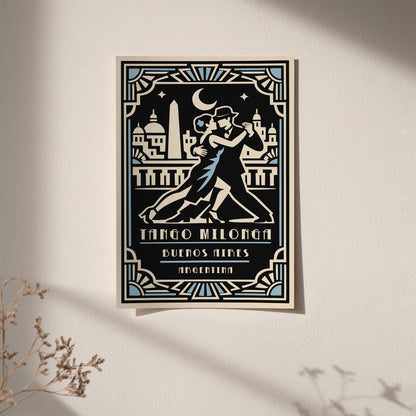 Buenos Aires Tango Poster – Argentina Dance Wall Art