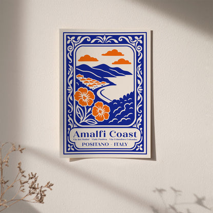 Amalfi Coast Positano Italy Poster 2026
