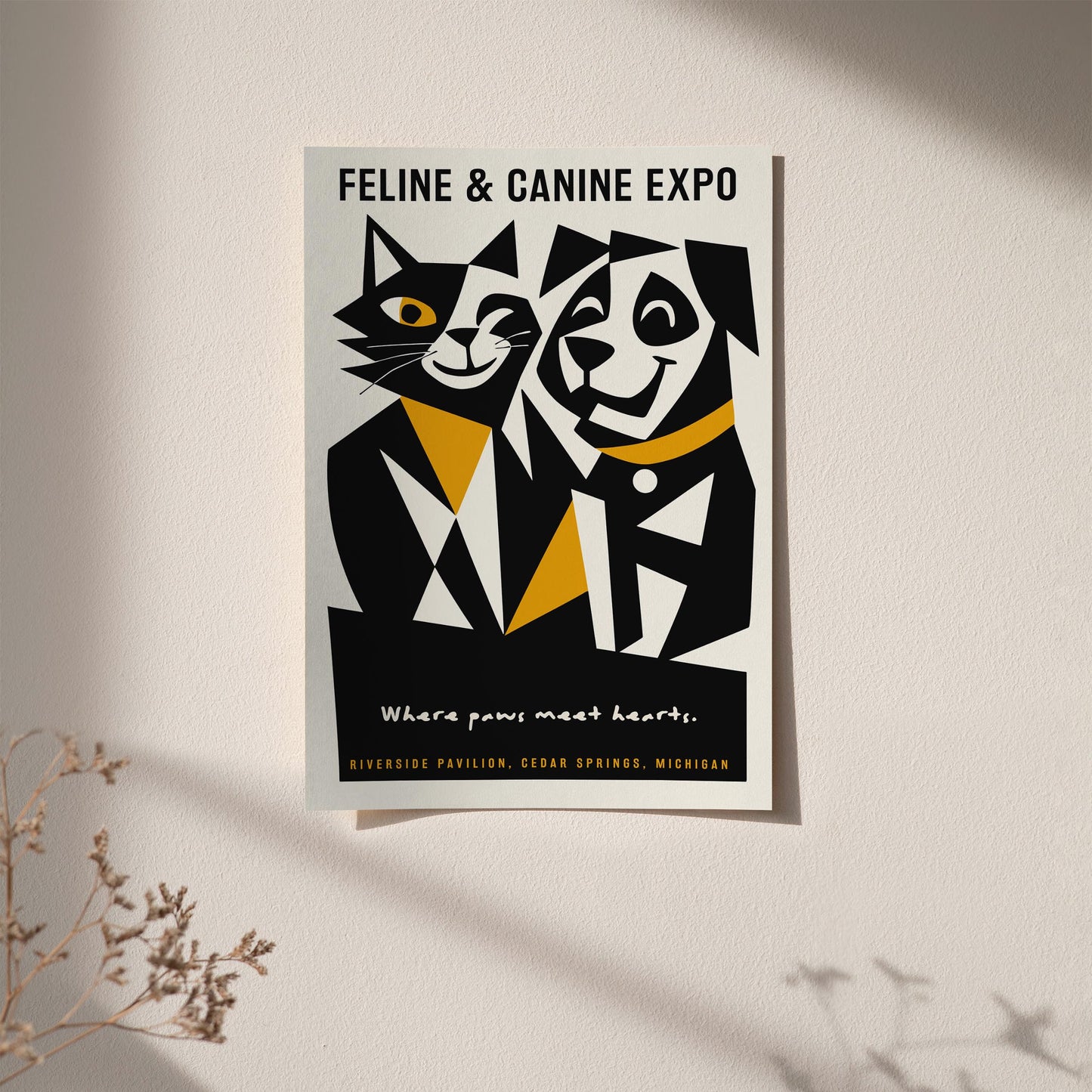 Michigan Cat and Dogs Expo Poster