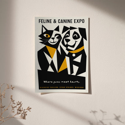 Michigan Cat and Dogs Expo Poster