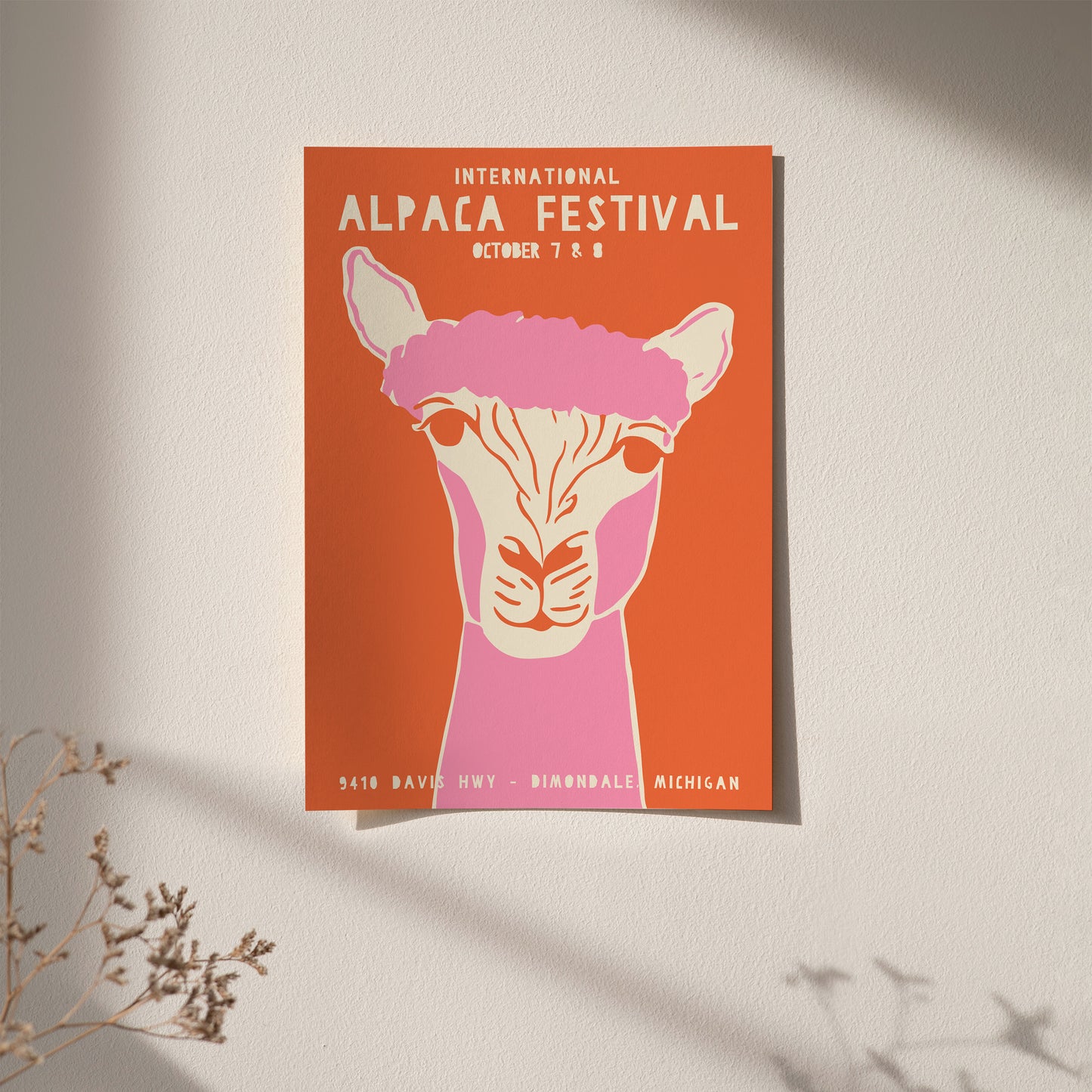 Alpaca Festival Michigan Poster