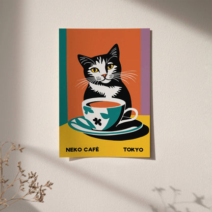 Neko Cafe Tokyo Poster